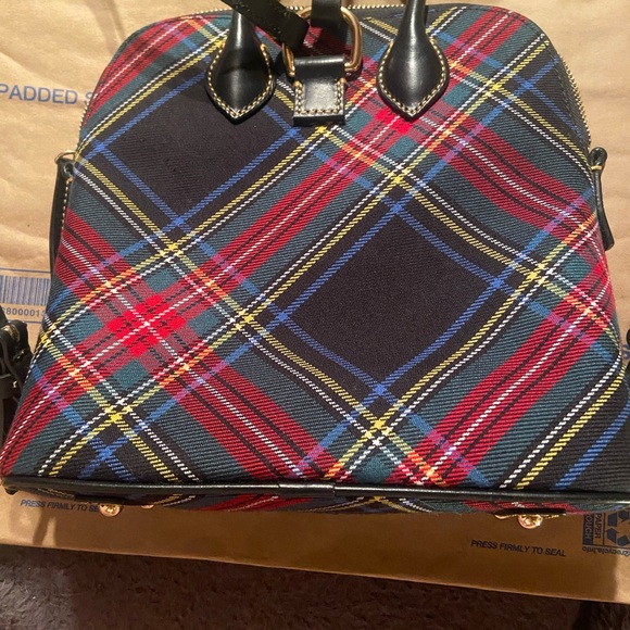 Dooney & Bourke Tartan Backpack - Red, Blue, Yellow main image 9